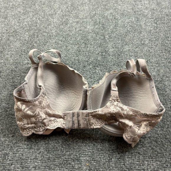 VICTORIA’S SECRET Women’s Dream Angels Lined Demi Grey/Beige w/lace size: 32DD - Picture 2 of 6